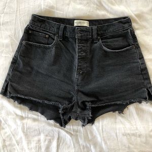 Abercrombie & Fitch Curve Love high rise mom shorts